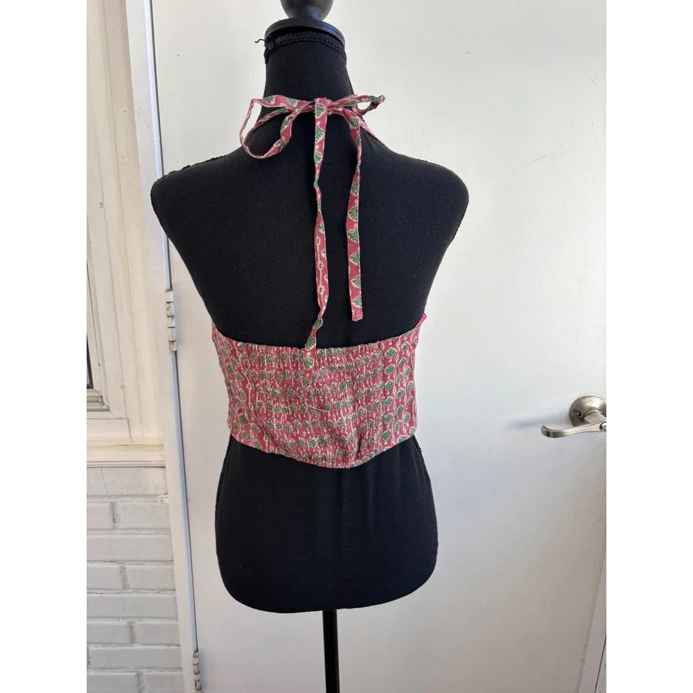 Free People NEW WITH TAGS Rae Halter‎ Crop Top Small boho festival prairie